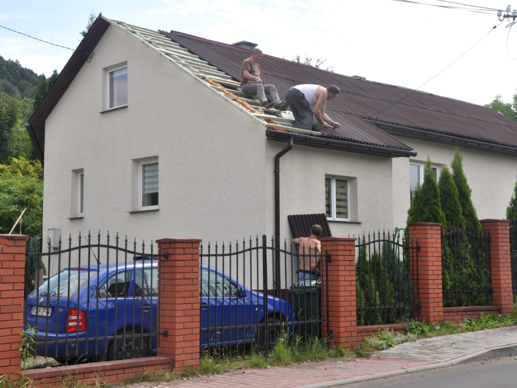 Skutki nawałnicy na ziemi chrzanowskiej - 8.07.2015