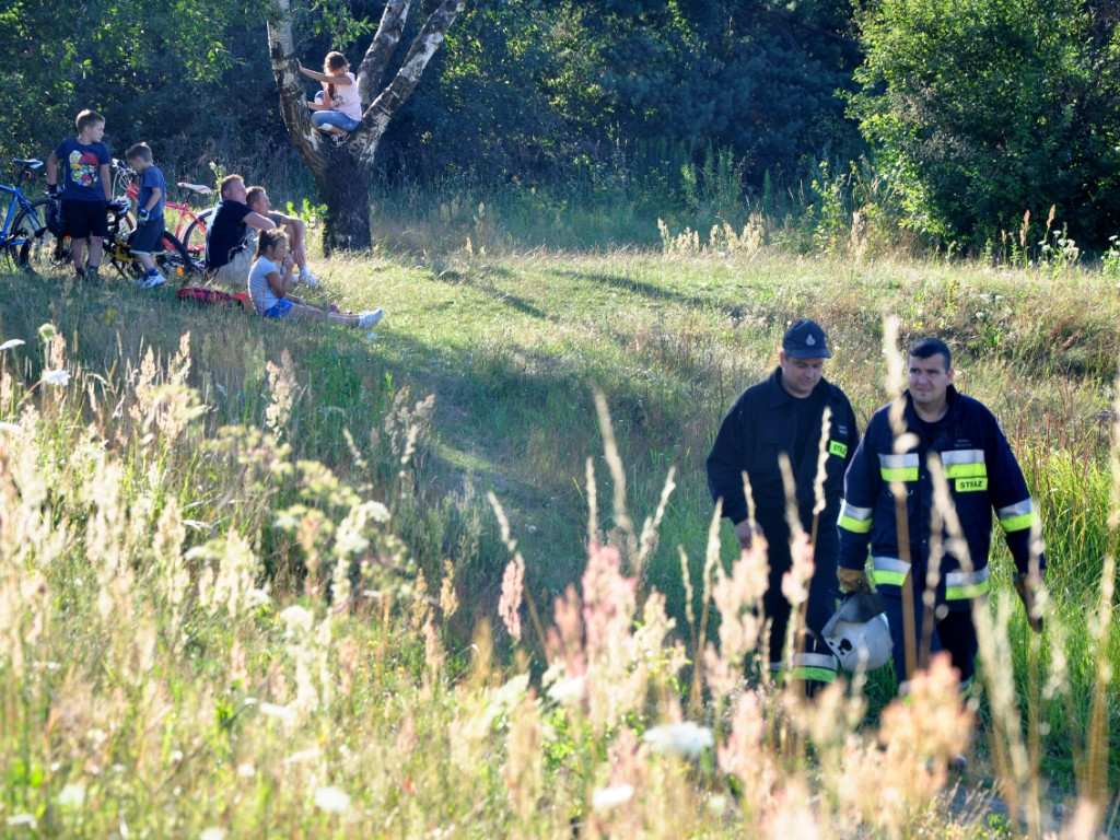 Akcja poszukiwawcza nad Gliniakiem w Bolęcinie - 26.07.2015