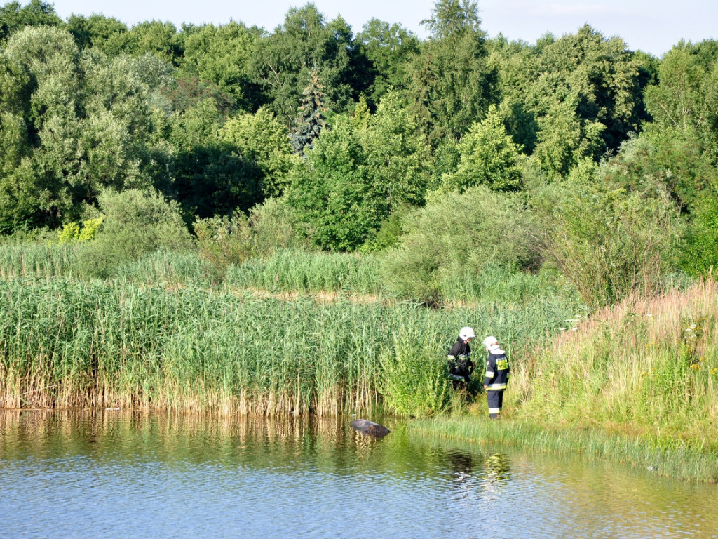 Akcja poszukiwawcza nad Gliniakiem w Bolęcinie - 26.07.2015