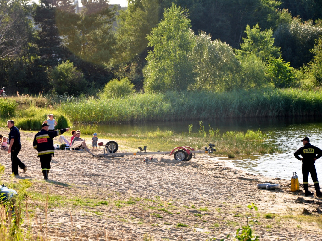 Akcja poszukiwawcza nad Gliniakiem w Bolęcinie - 26.07.2015