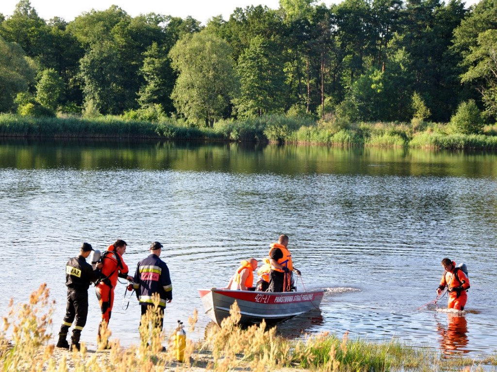 Akcja poszukiwawcza nad Gliniakiem w Bolęcinie - 26.07.2015