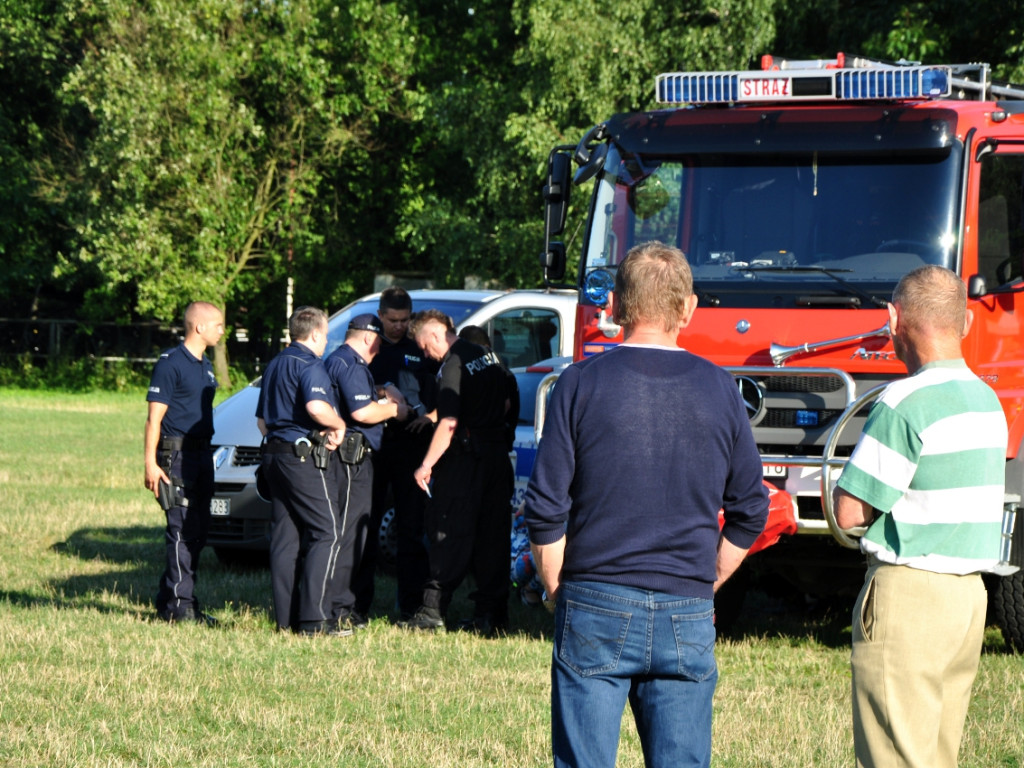 Akcja poszukiwawcza nad Gliniakiem w Bolęcinie - 26.07.2015