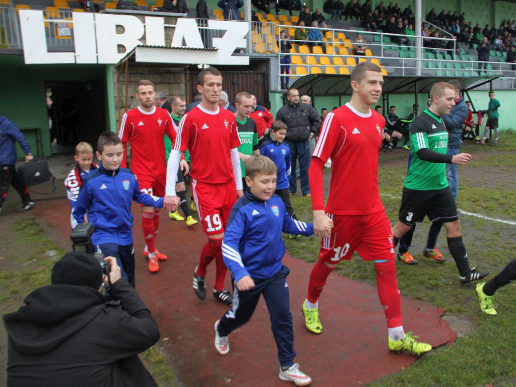 Mecz Górnik Libiąż - Górnik Zabrze z okazji 70-lecia libiąskiego klubu - 11.11.2015 r.