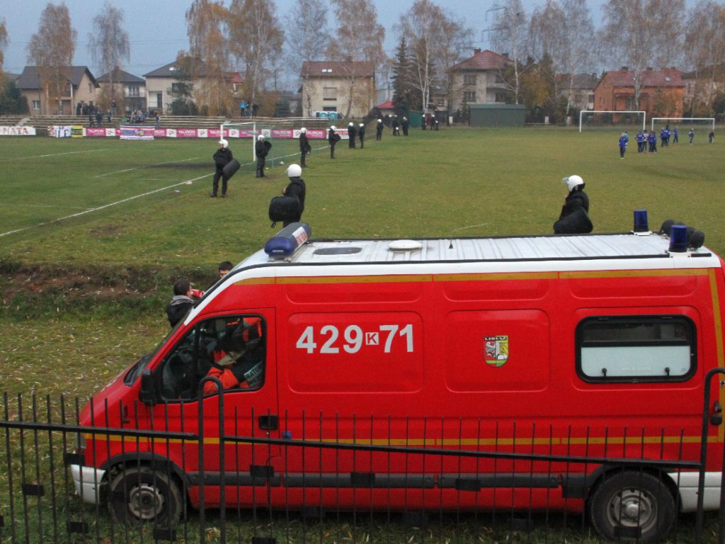 Mecz Górnik Libiąż - Górnik Zabrze z okazji 70-lecia libiąskiego klubu - 11.11.2015 r.