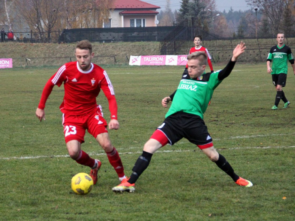 Mecz Górnik Libiąż - Górnik Zabrze z okazji 70-lecia libiąskiego klubu - 11.11.2015 r.