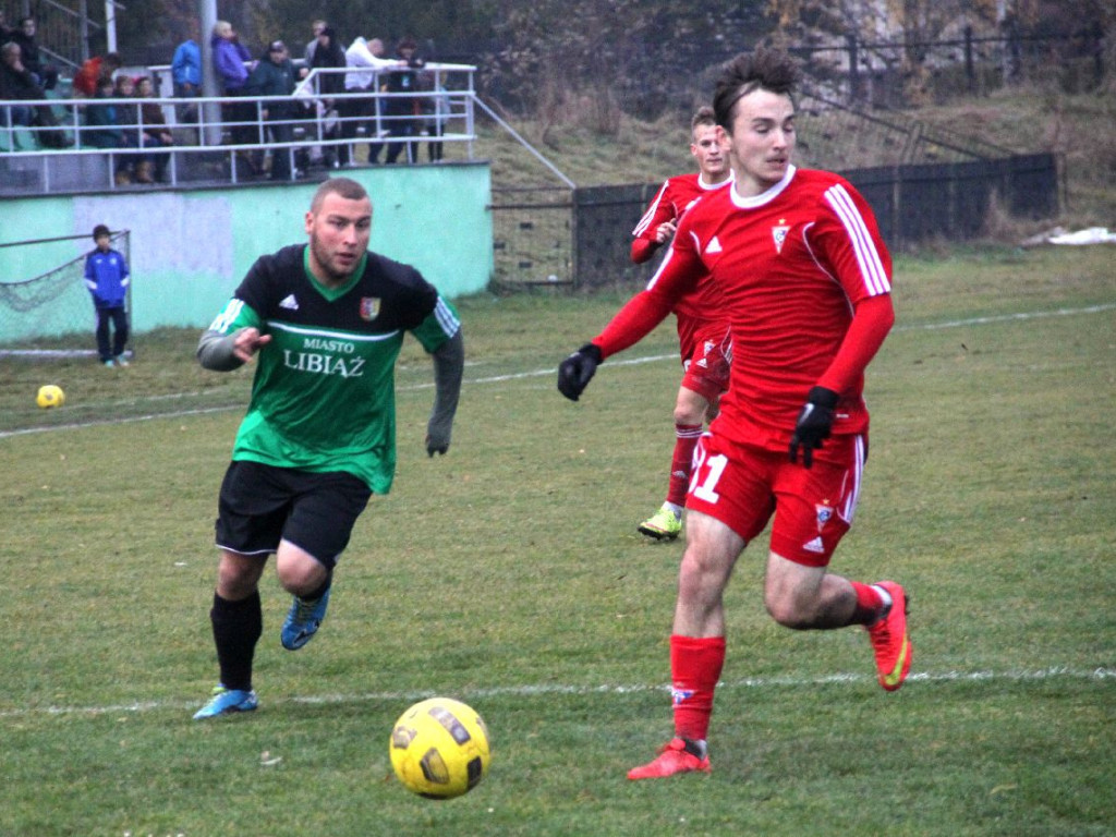 Mecz Górnik Libiąż - Górnik Zabrze z okazji 70-lecia libiąskiego klubu - 11.11.2015 r.