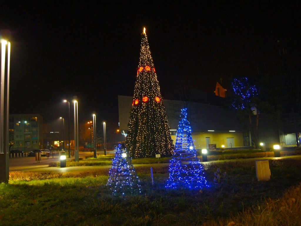 Świąteczna iluminacja w Chrzanowie - grudzień 2015
