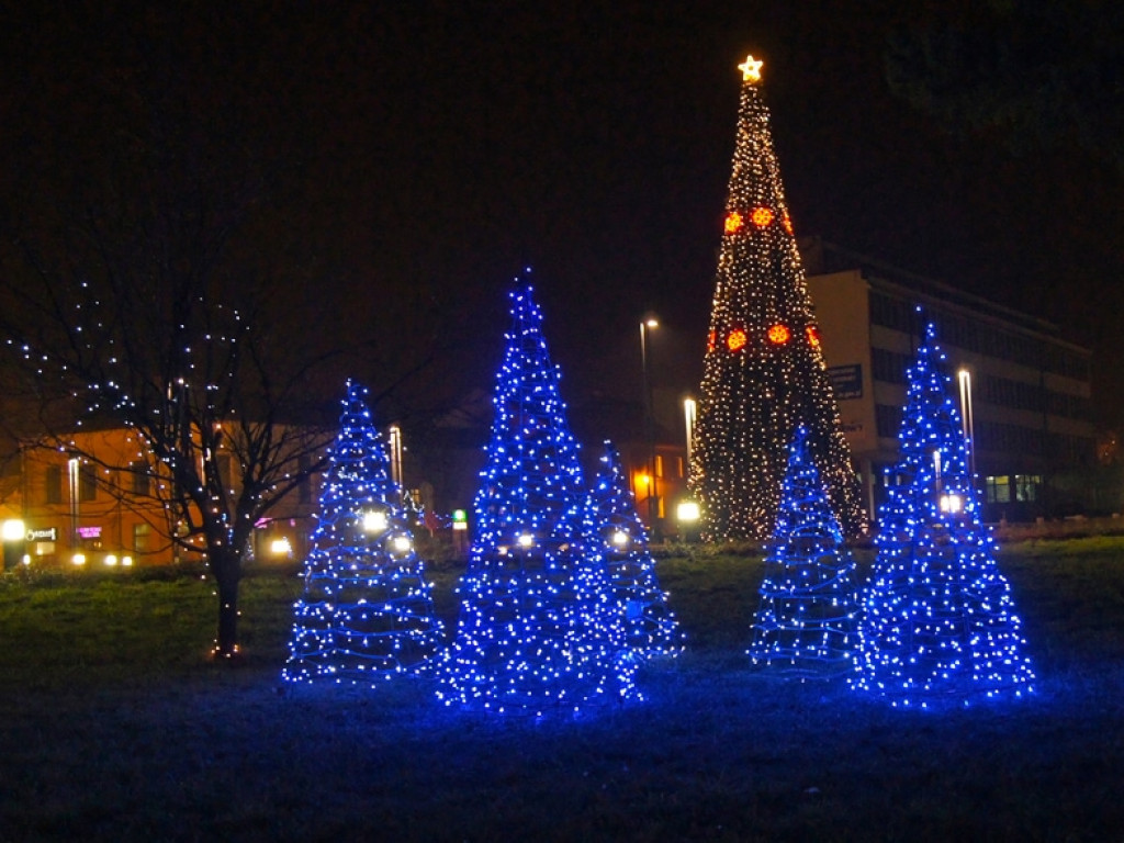 Świąteczna iluminacja w Chrzanowie - grudzień 2015