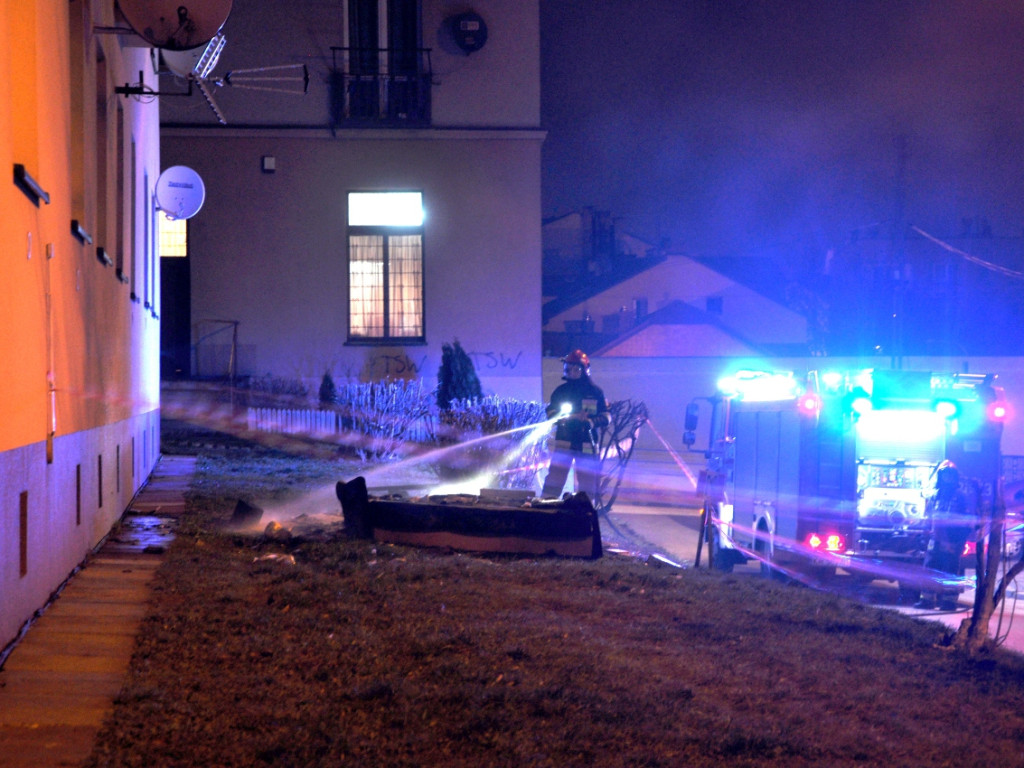Pożar w mieszkaniu w Chrzanowie - 29.12.2015 r.