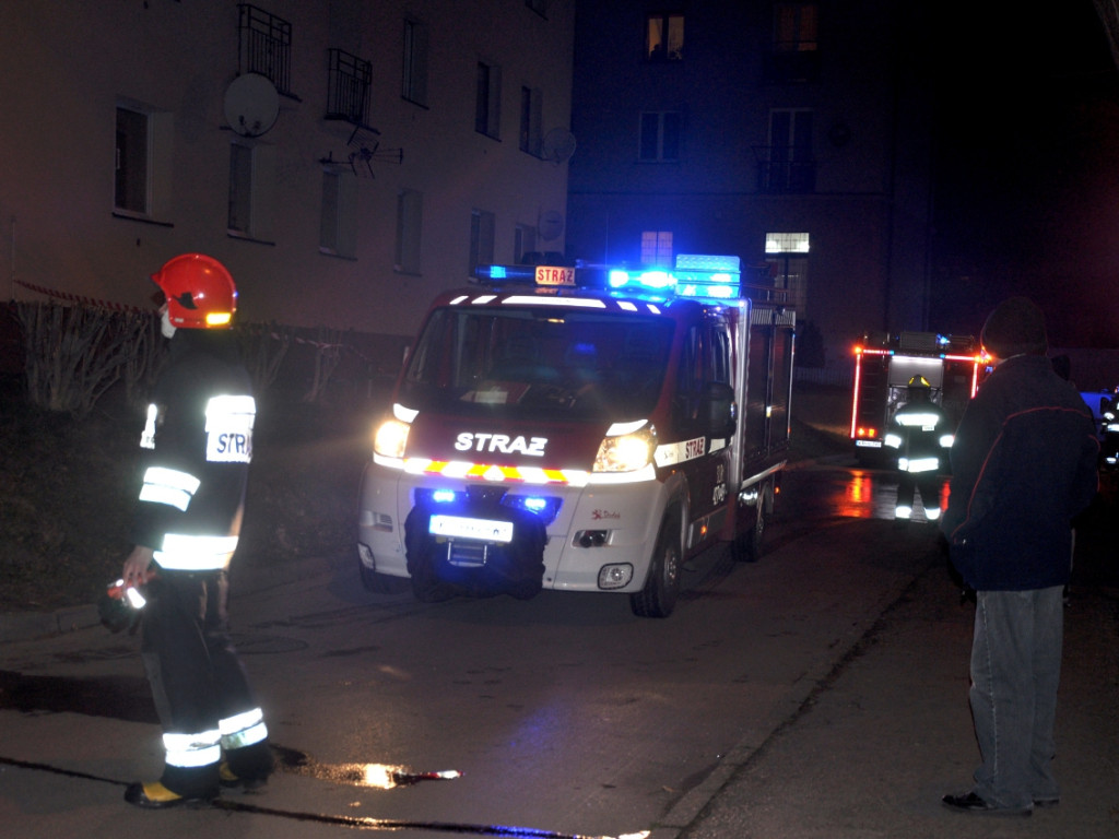 Pożar w mieszkaniu w Chrzanowie - 29.12.2015 r.