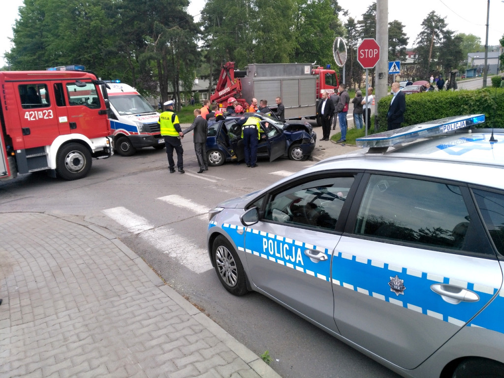 Wypadek w Krystynowie 21.05.2017 r.