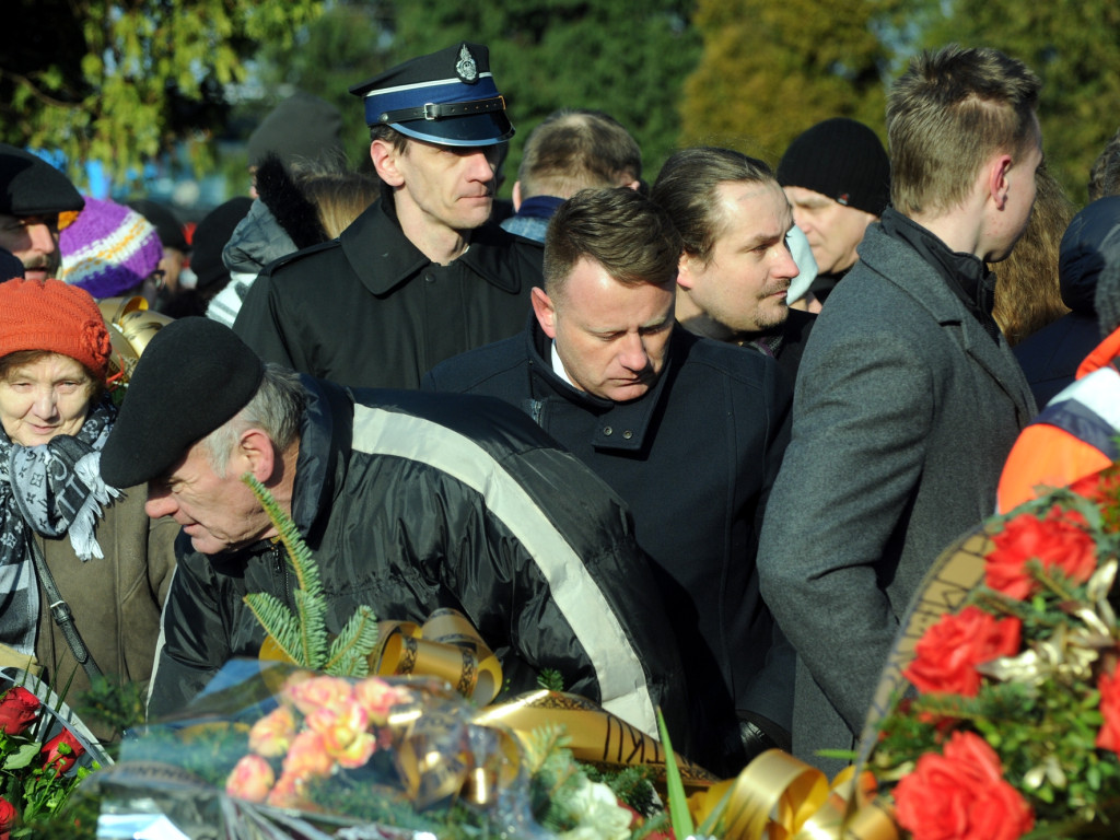 Pogrzeb Adama Adamczyka, burmistrza Trzebini - 1.03.2018 r.