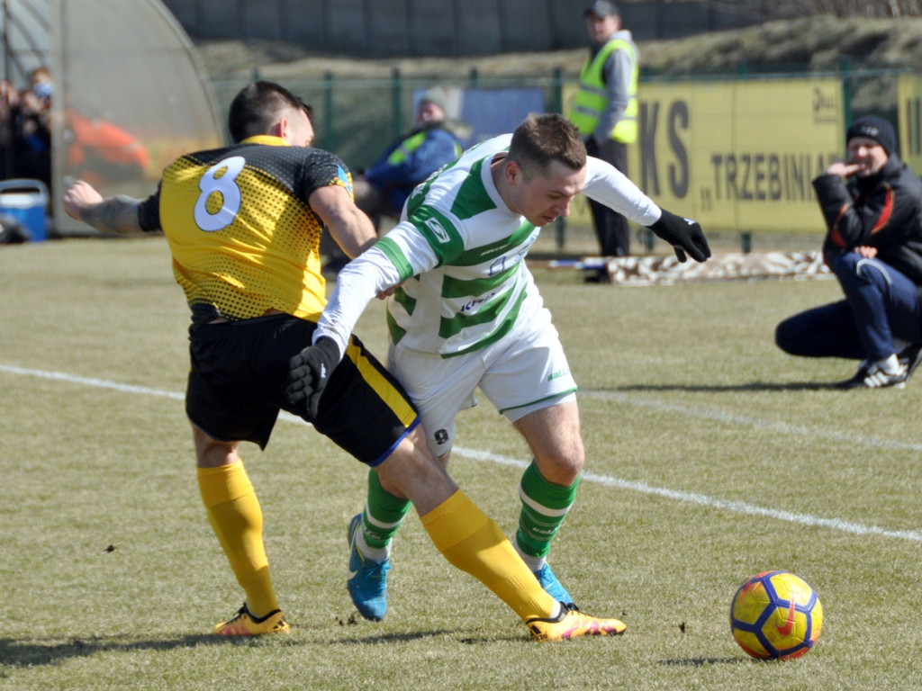 Mecz piłkarskiej III ligi: MKS Trzebinia - Orlęta Radzyń Podlaski - 24.03.2018 r.