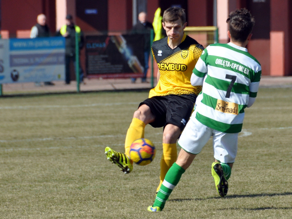 Mecz piłkarskiej III ligi: MKS Trzebinia - Orlęta Radzyń Podlaski - 24.03.2018 r.