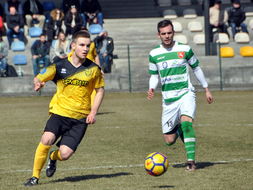 Mecz piłkarskiej III ligi: MKS Trzebinia - Orlęta Radzyń Podlaski - 24.03.2018 r.