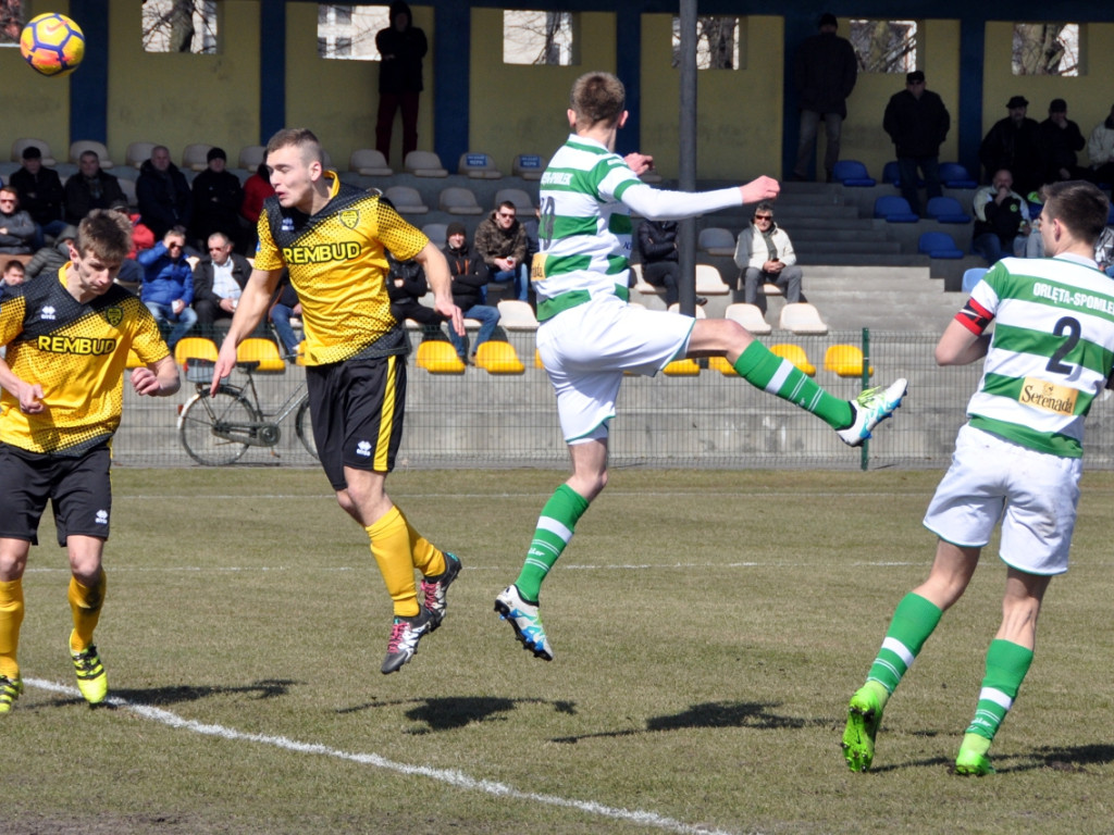 Mecz piłkarskiej III ligi: MKS Trzebinia - Orlęta Radzyń Podlaski - 24.03.2018 r.