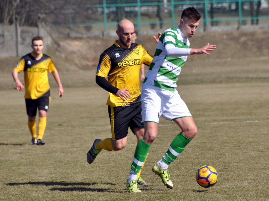 Mecz piłkarskiej III ligi: MKS Trzebinia - Orlęta Radzyń Podlaski - 24.03.2018 r.