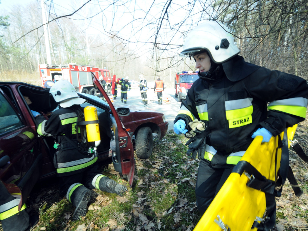 Manewry strażackie na Szyjkach w Gromcu - 24.03.2018 r.