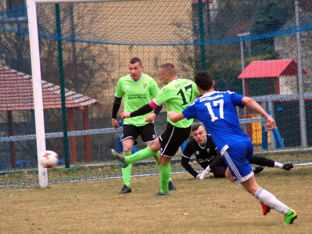 Mecz klasy okręgowej Żarki - Zatorzanka - 31.03.2018 r.