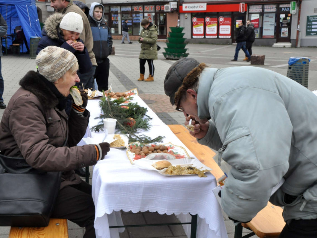 Spotkanie wigilijne na Rynku w Chrzanowie 15.12.2018r.