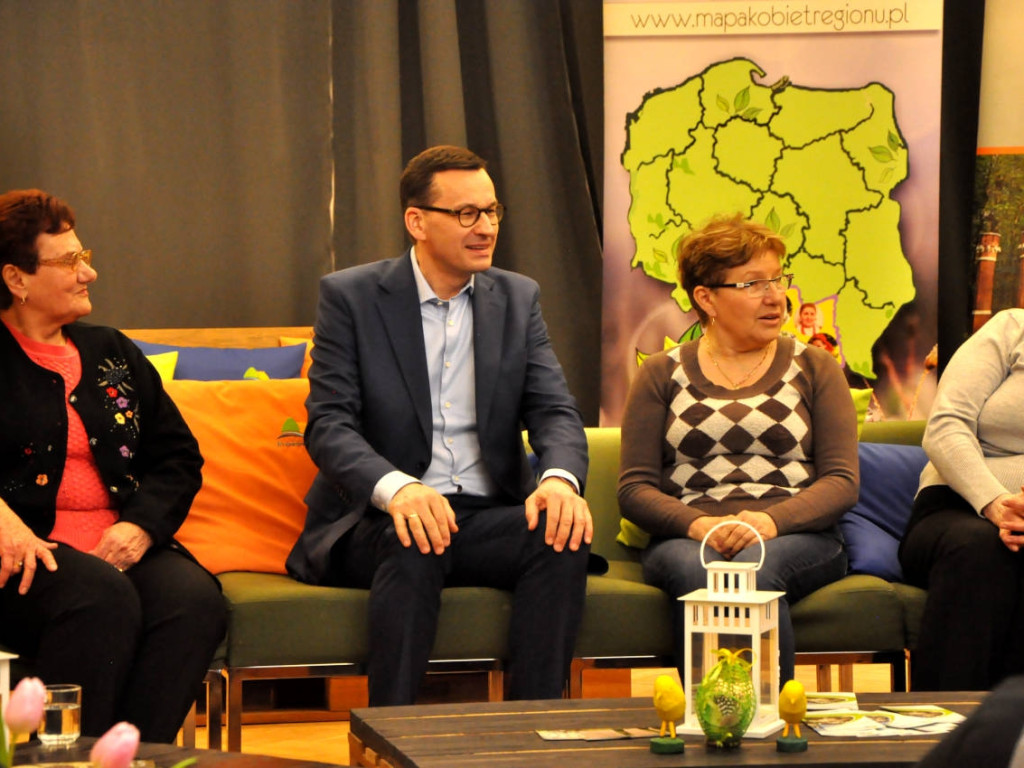 Premier Mateusz Morawiecki na spotkaniu z seniorami w Krzeszowicach 18.03.2019r.