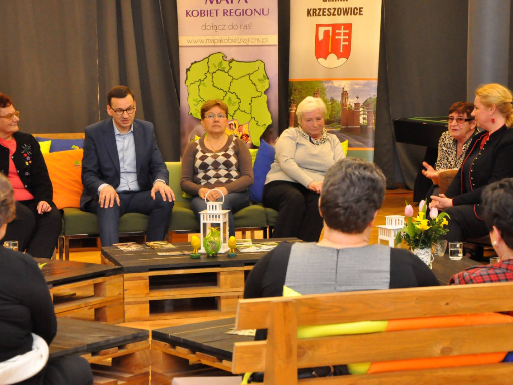 Premier Mateusz Morawiecki na spotkaniu z seniorami w Krzeszowicach 18.03.2019r.
