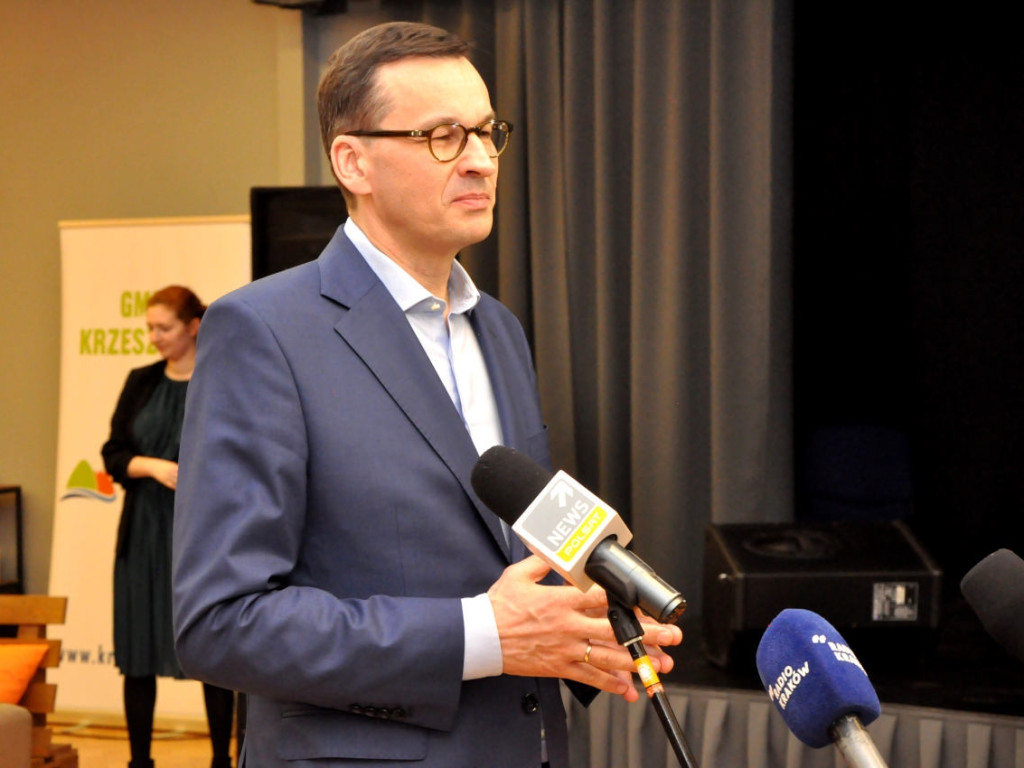 Premier Mateusz Morawiecki na spotkaniu z seniorami w Krzeszowicach 18.03.2019r.