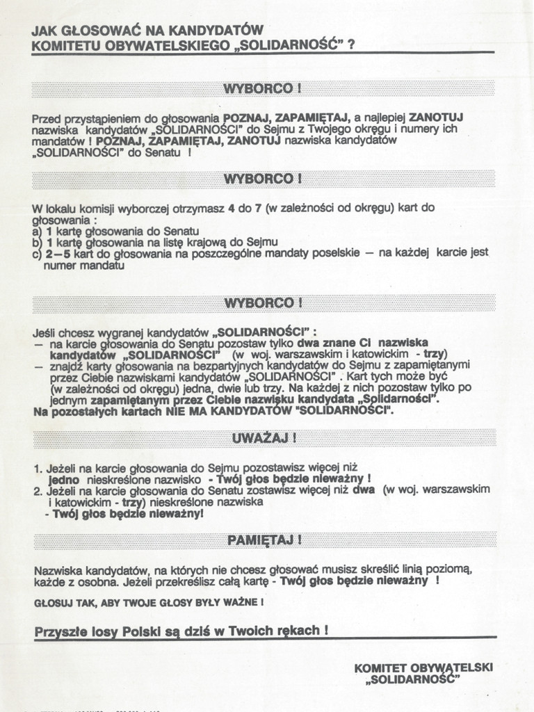 Skreślaj wszystkich, których nie lubisz