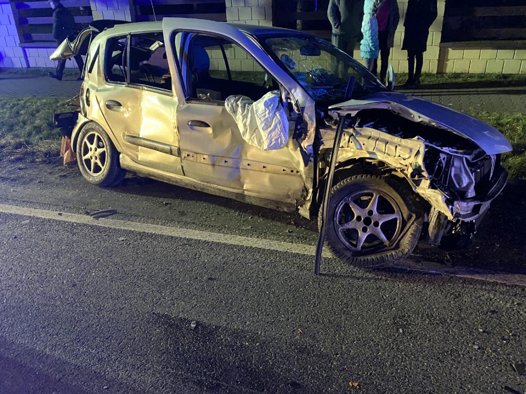 Wypadek na drodze krajowej w Woli Filipowskiej - 02.01.2020 r.