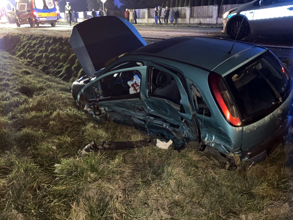 Wypadek na drodze krajowej w Woli Filipowskiej - 02.01.2020 r.