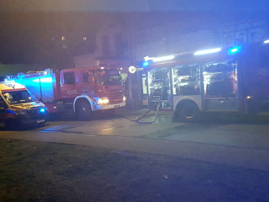 Pożar kamienicy w Chrzanowie - 9.03.2020 r.