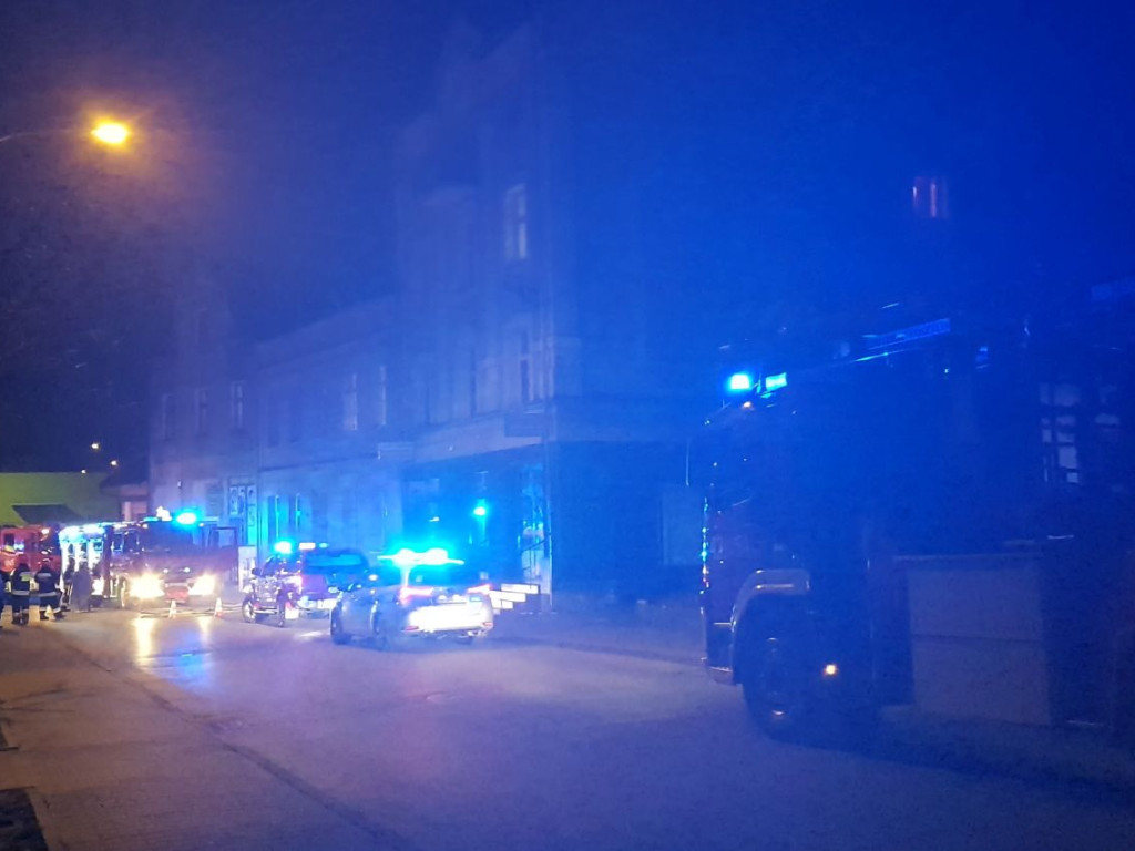 Pożar kamienicy w Chrzanowie - 9.03.2020 r.