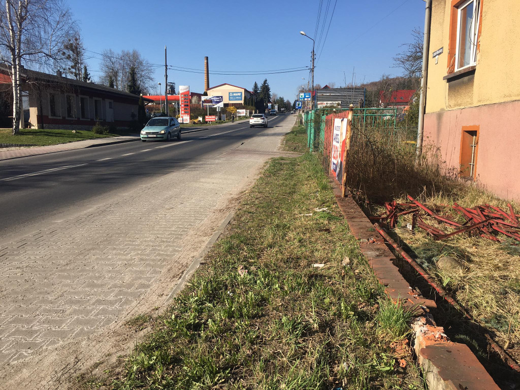 Miejsce śmiertelnego wypadku w Trzebini - 08.04.20