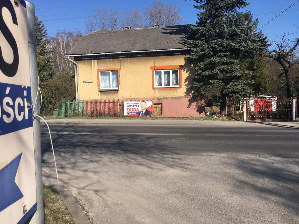 Miejsce śmiertelnego wypadku w Trzebini - 08.04.20