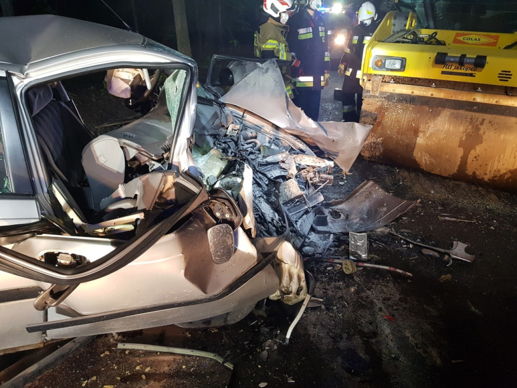 Wypadek na drodze z Tenczynka do Rudna 14.05.2020r.