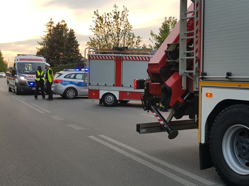 Wypadek przy ulicy Topolowej w Chrzanowie - 18.05.2020 r.