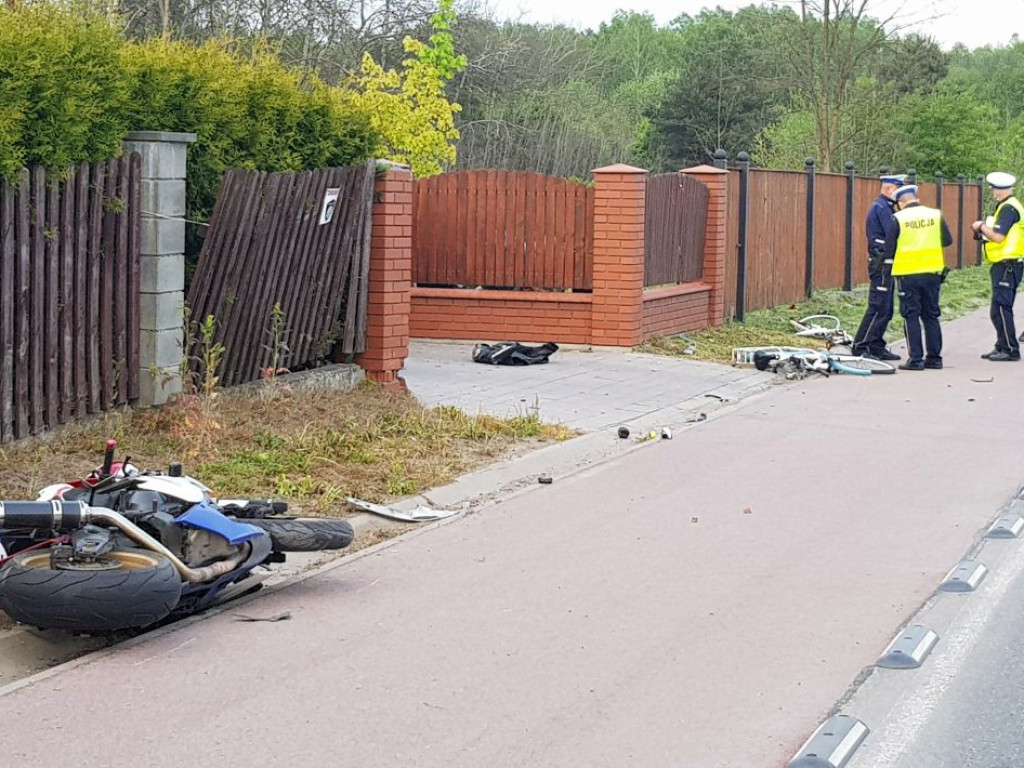 Wypadek przy ulicy Topolowej w Chrzanowie - 18.05.2020 r.