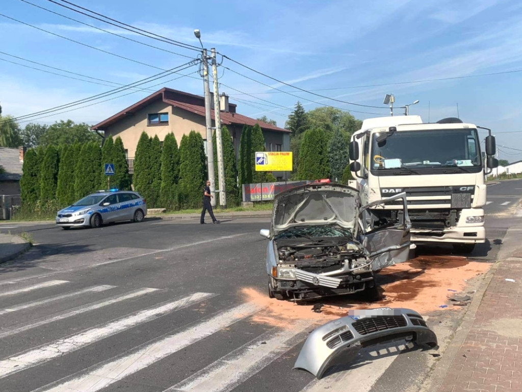 Wypadek na Trzebionce 24.07.2020r.