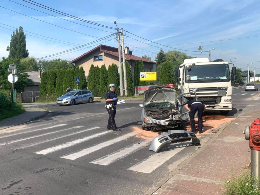 Wypadek na Trzebionce 24.07.2020r.