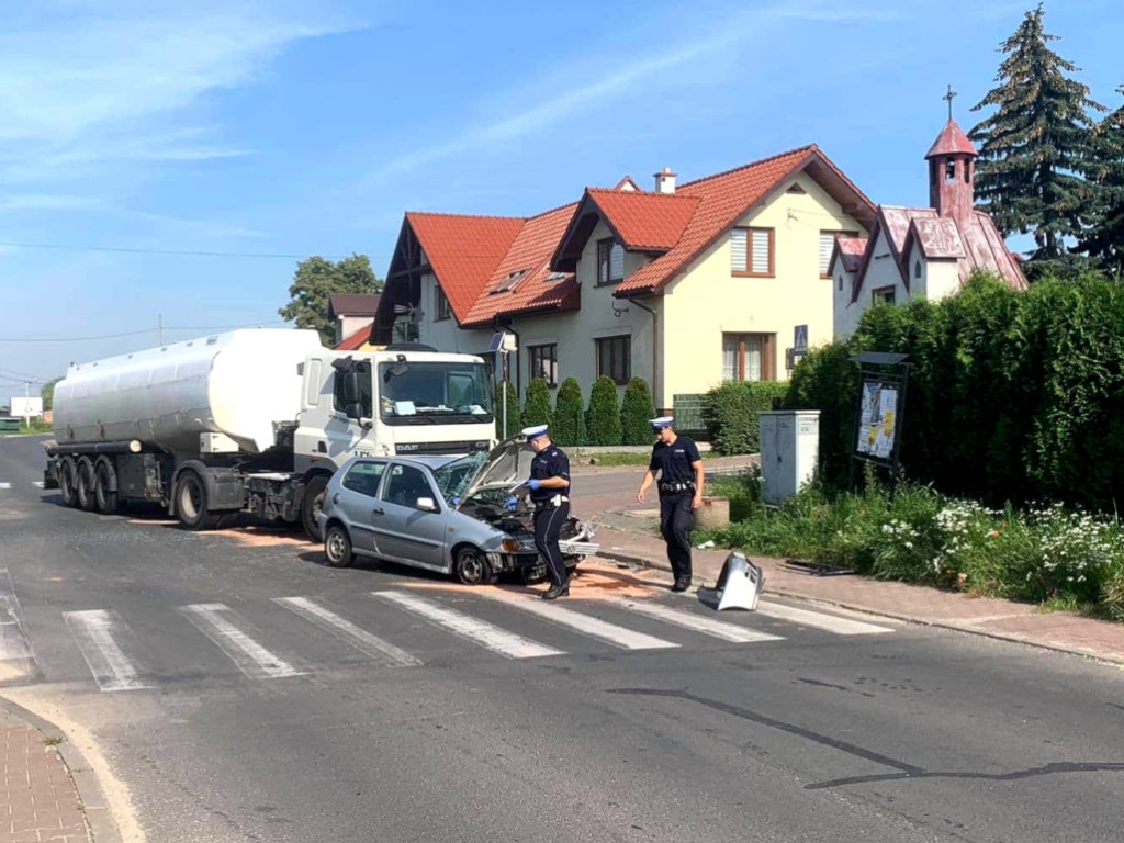 Wypadek na Trzebionce 24.07.2020r.