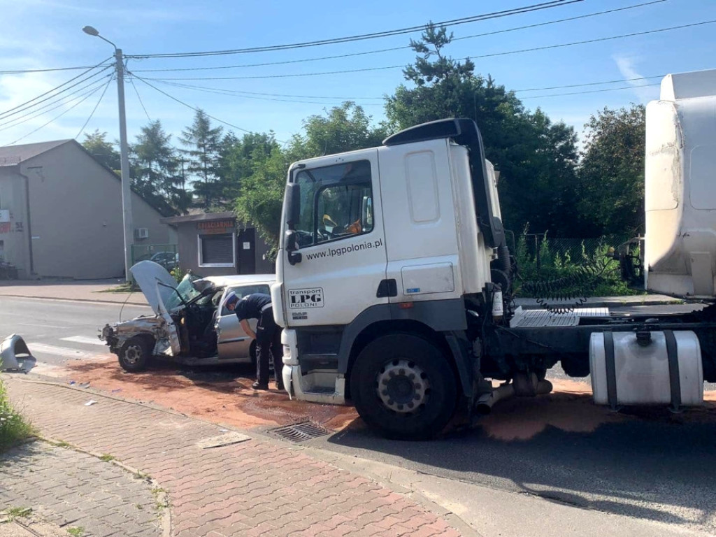 Wypadek na Trzebionce 24.07.2020r.