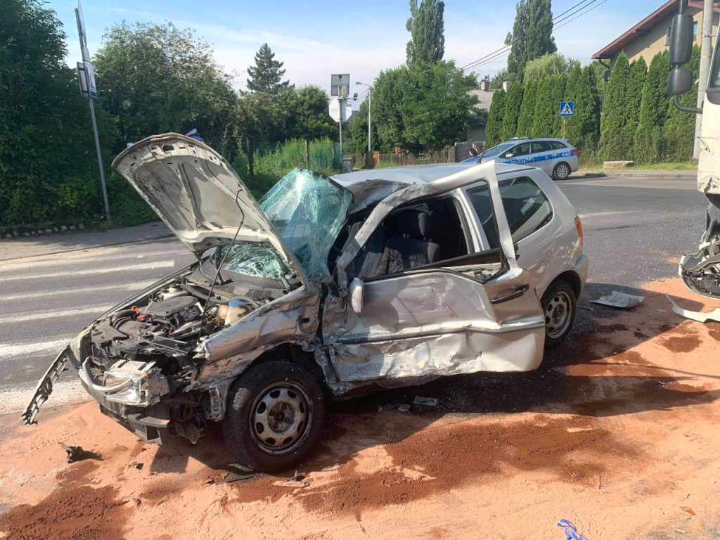 Wypadek na Trzebionce 24.07.2020r.