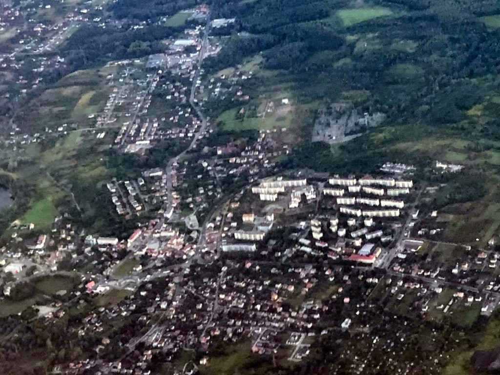 Zdjęcia z okna samolotu