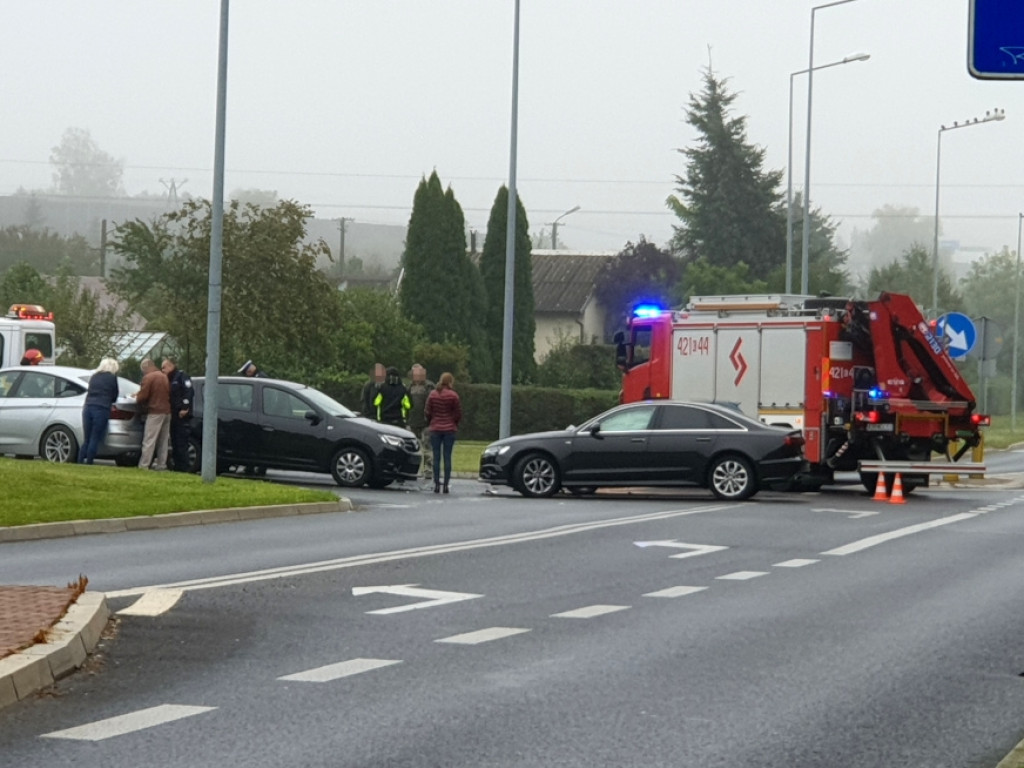 Zderzenie trzech samochodów w Chrzanowie29.09.2020r.