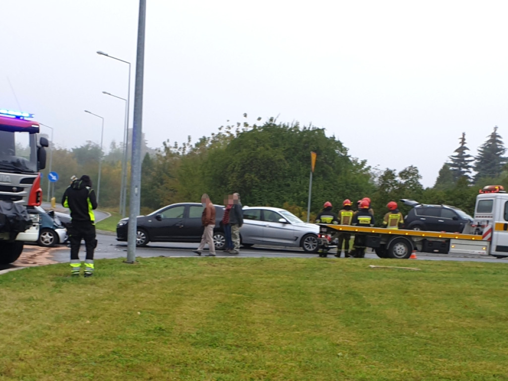 Zderzenie trzech samochodów w Chrzanowie29.09.2020r.