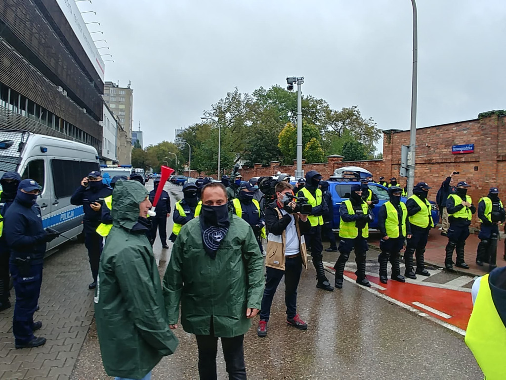 Protest górników i energetyków w Warszawie 2.10.2020 r.