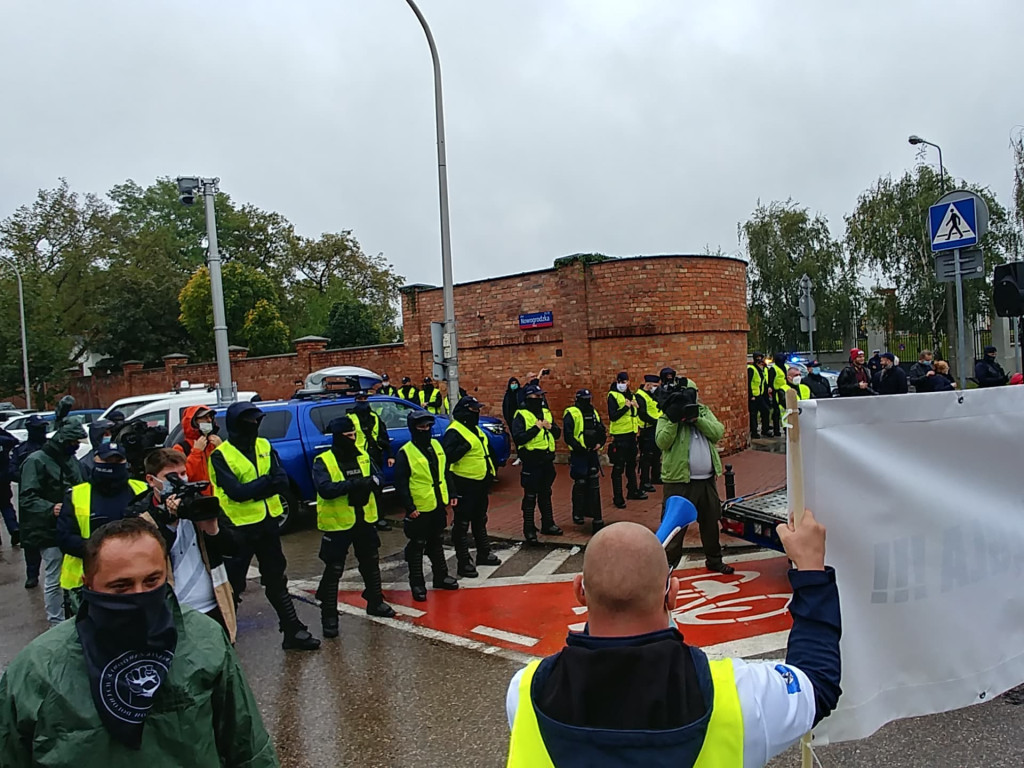 Protest górników i energetyków w Warszawie 2.10.2020 r.