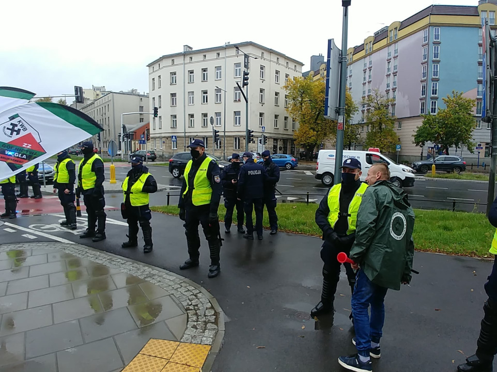 Protest górników i energetyków w Warszawie 2.10.2020 r.