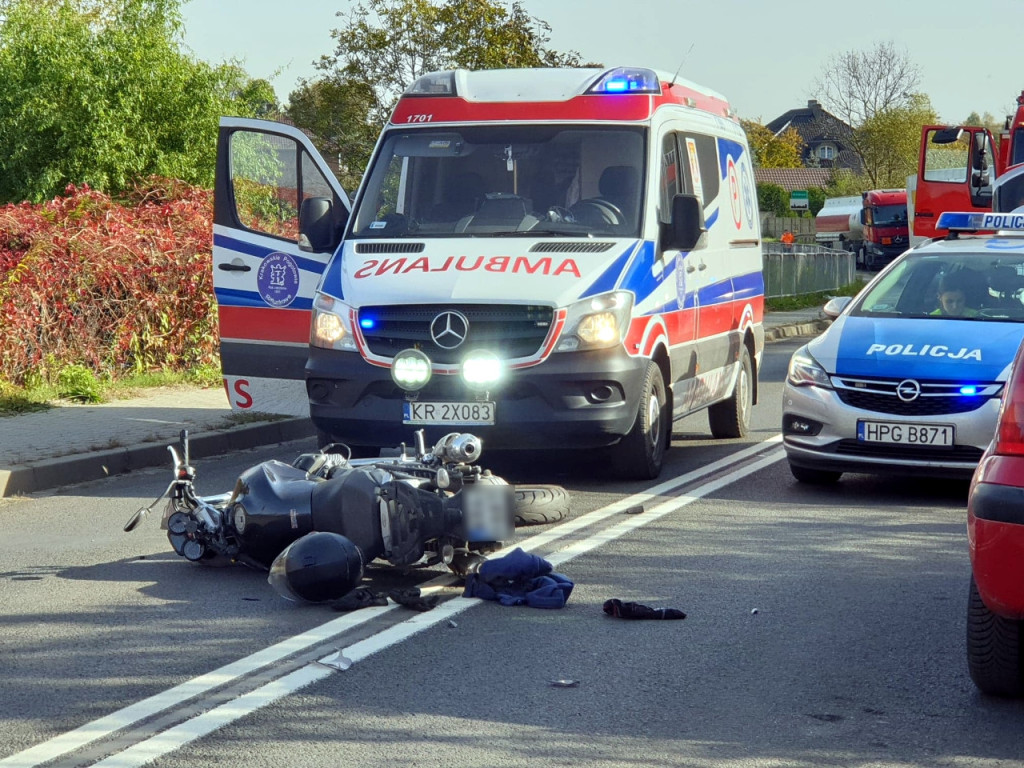 Wypadek na drodze krajowej nr 79 - 22.10.2020 r.