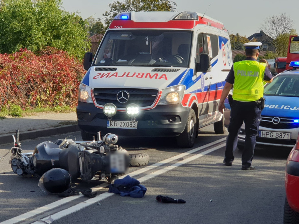 Wypadek na drodze krajowej nr 79 - 22.10.2020 r.